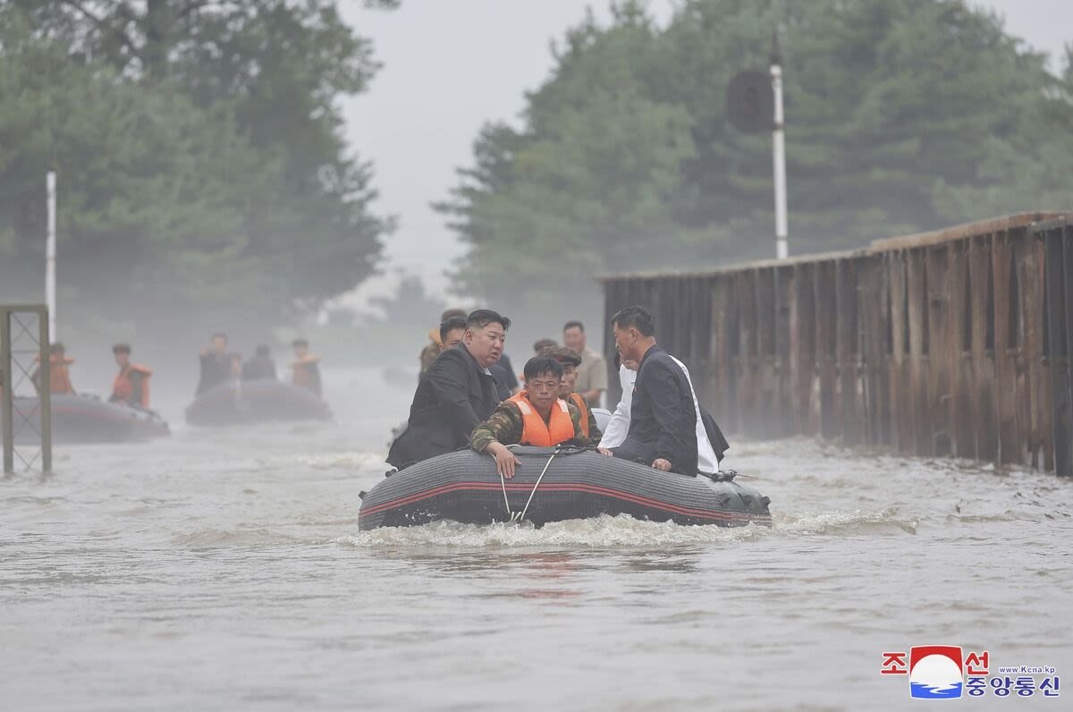 Kim Jong Un Wades Into North Korean Floods in Hands-On Propaganda Drive