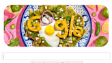 Eat up this Google logo made of chilaquiles