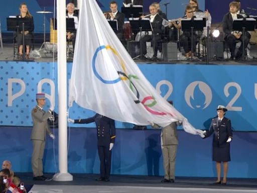 Paris OLY 2024 Opening Ceremony: Olympic Flag Hoisted Upside Down - WATCH