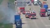 Fire in semitrailer forces partial shutdown of I-94 near Highway E in Somers Thursday