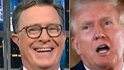 Uh-Oh! Stephen Colbert Spots Moment Trump May Have Shaded Melania