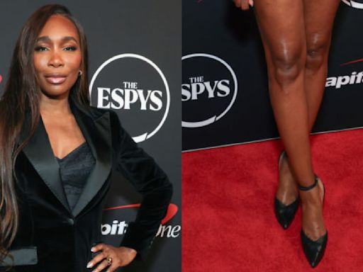 Venus Williams Means Business in Tuxedo Dress and Platform Pumps at 2024 ESPY Awards