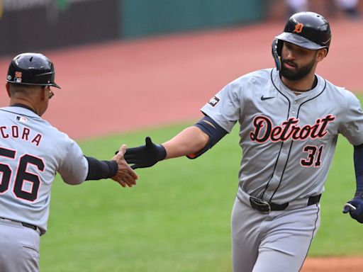 Detroit Tigers' Riley Greene blasts leadoff home run in 2-1 loss to Cleveland Guardians