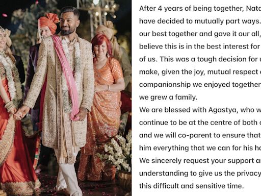 Hardik Pandya, Natasa Stankovic Settle Divorce Rumours As They Confirm Their Separation: 'Tried Our Best Together..'