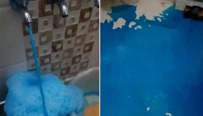 ‘Aaj blue hai paani-paani’: Delhi residents share viral video of blue water coming out of taps