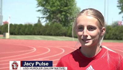 USD's Jacy Pulse glad she chose to stay close to home for college career