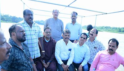 Mangaluru: MLC Ivan D'Souza visits Pavoor-Uliya Island amid concerns over illegal sand mining