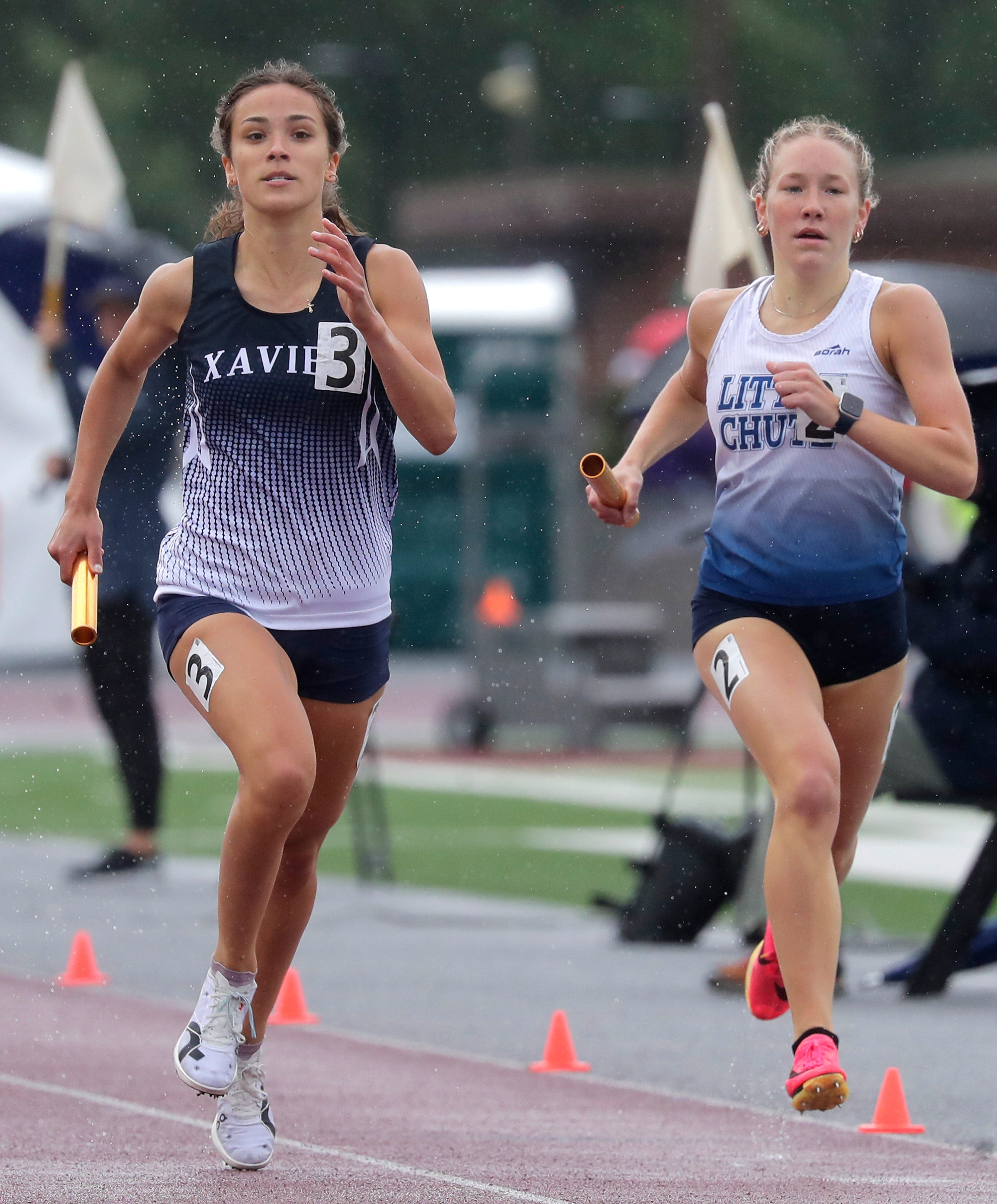 Xavier relay team, Freedom's Merrick gain redemption in winning silver medals at WIAA state track and field meet