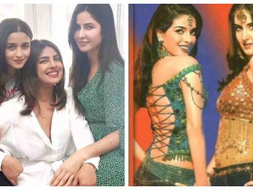 Priyanka Chopra and Katrina Kaif are unrecognisable in this THROWBACK post - Times of India