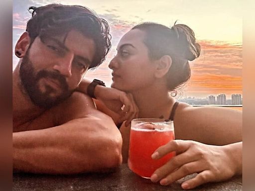 Sonakshi Sinha drops cosy poolside photos with husband Zaheer Iqbal