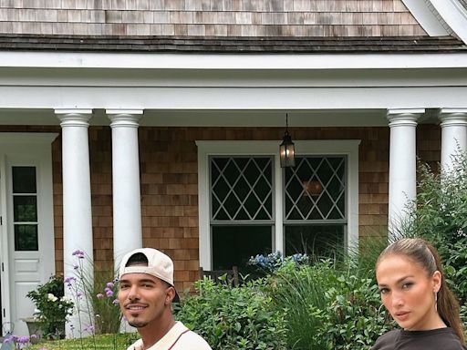 Jennifer Lopez Adopts a Preppy Hamptons Look for Her Bike Ride with Friends