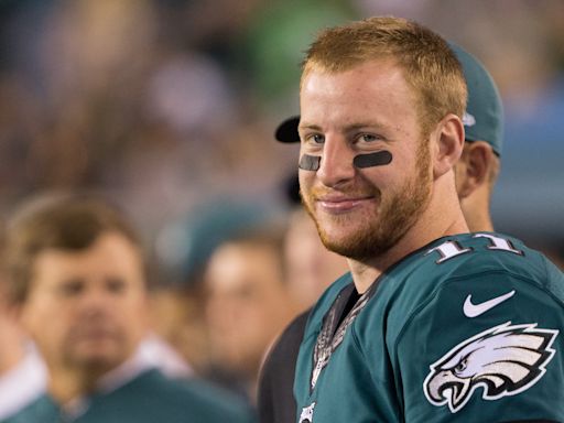 WATCH: Carson Wentz takes the field at OTAs donning No. 11 jersey