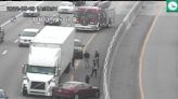 Semi crash causing backup on NB I-75 in Dayton