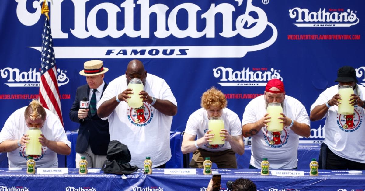 Nathan's Contestant Projectile Vomits Onstage During Lemonade Chugging Contest