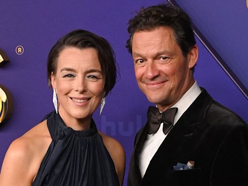 The Crown's Dominic West and Olivia Williams reunite at the Emmys