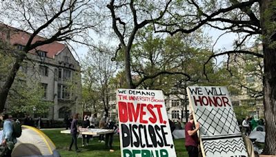 Realizan en la Universidad de Chicago una protesta pro palestina
