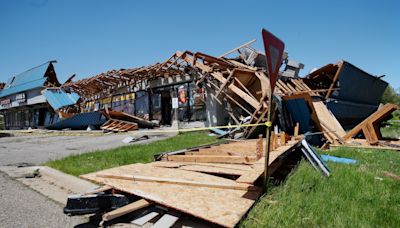 Tornado-damaged business ransacked in Portage, 2 arrested