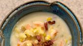 You'll love warming up with this hearty but simple shrimp chowder