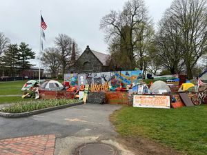 Encampments remain at local college campuses as antiwar protests continue