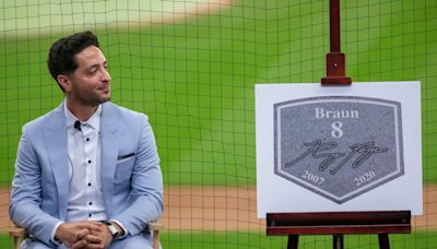 As Ryan Braun was inducted into the Brewers' walk of fame Sunday, it turned into a can't-miss roast