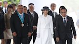 La princesa Kako visita el monumento al centenario de la inmigración japonesa a Perú