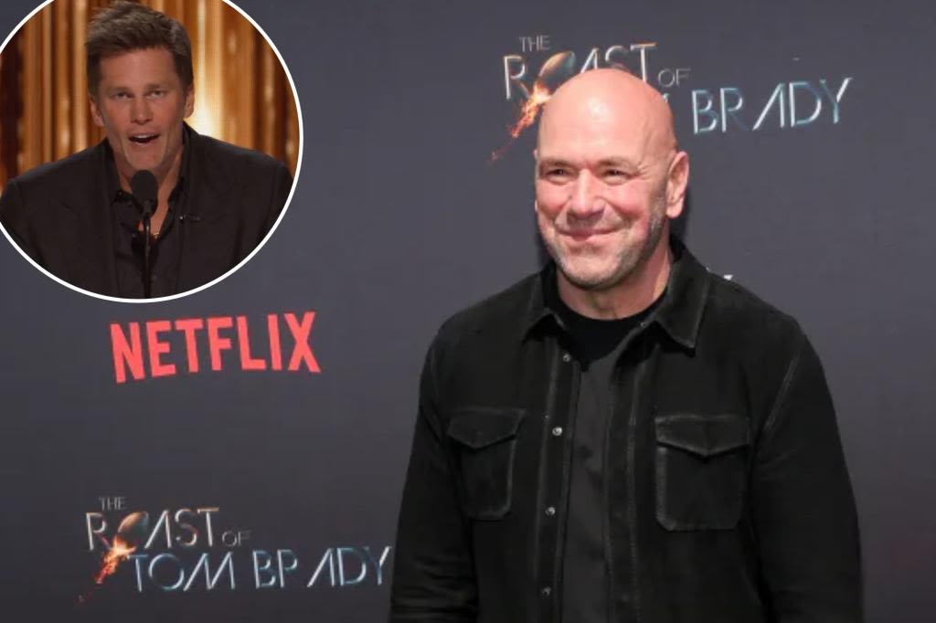 Dana White mocks Netflix for limited Tom Brady roast time: ‘Liberal f–ks’