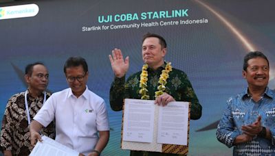 Elon Musk launches Starlink satellite internet service in Indonesia