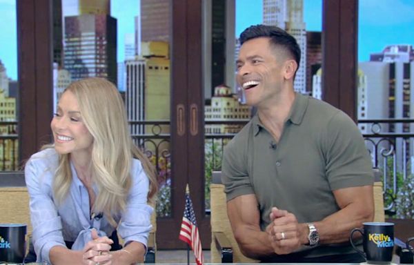 'Live's Kelly Ripa and Mark Consuelos learn why ankle socks are "canceled" from Gen Z members of their studio audience