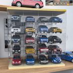 1:32汽車模型玩具車收納盒展示盒架子高透明亞克力防塵罩展示柜-書家商品店