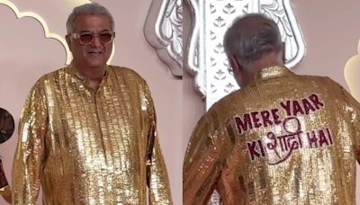 Boney Kapoor Makes A Dashing Entrance At Anant Ambani-Radhika Merchant's Wedding; Watch Here - News18