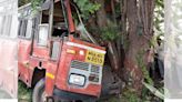 25 passengers injured after MSRTC bus rams into tree on Pune-Solapur highway