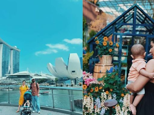 Vikrant Massey enjoys family time in Singapore with wife Sheetal and baby Vardaan
