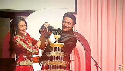 台北開派對慶祝結婚8周年 馮德倫舒淇甜蜜咀嘴似補辦婚宴