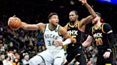 Antetokounmpo scores 34, but Durant's 28 pushes Suns past short-handed Bucks