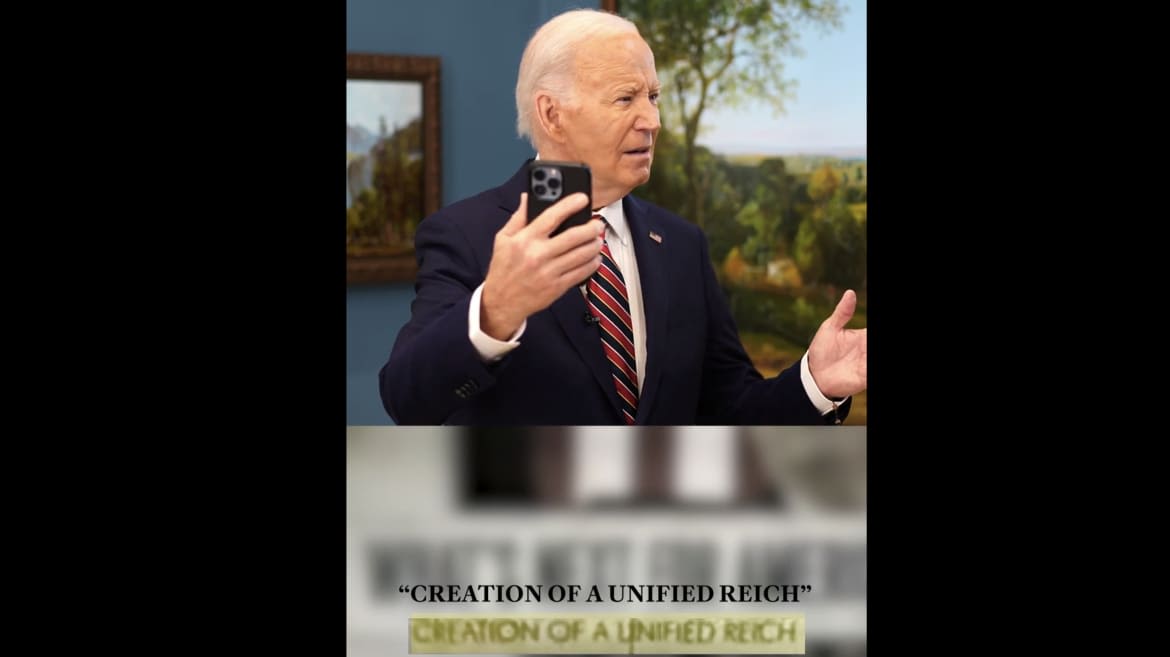 Biden Trashes Trump’s ‘Unified Reich’ Clip on TikTok