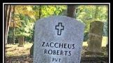 Read about Private Zaccheus Roberts, one of 11 Revolutionary War vets buried in Oak Ridge