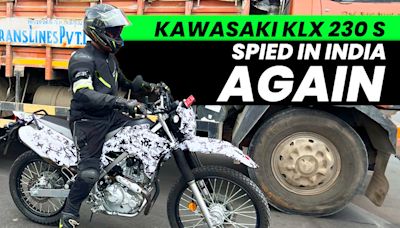 Kawasaki KLX 230 S Spied In India Again; Launch Likely In Early 2025 - ZigWheels