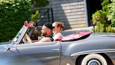 Jennifer Lopez Takes a Spin in Sleek Sports Car After Gym Session in the Hamptons — See the Photos