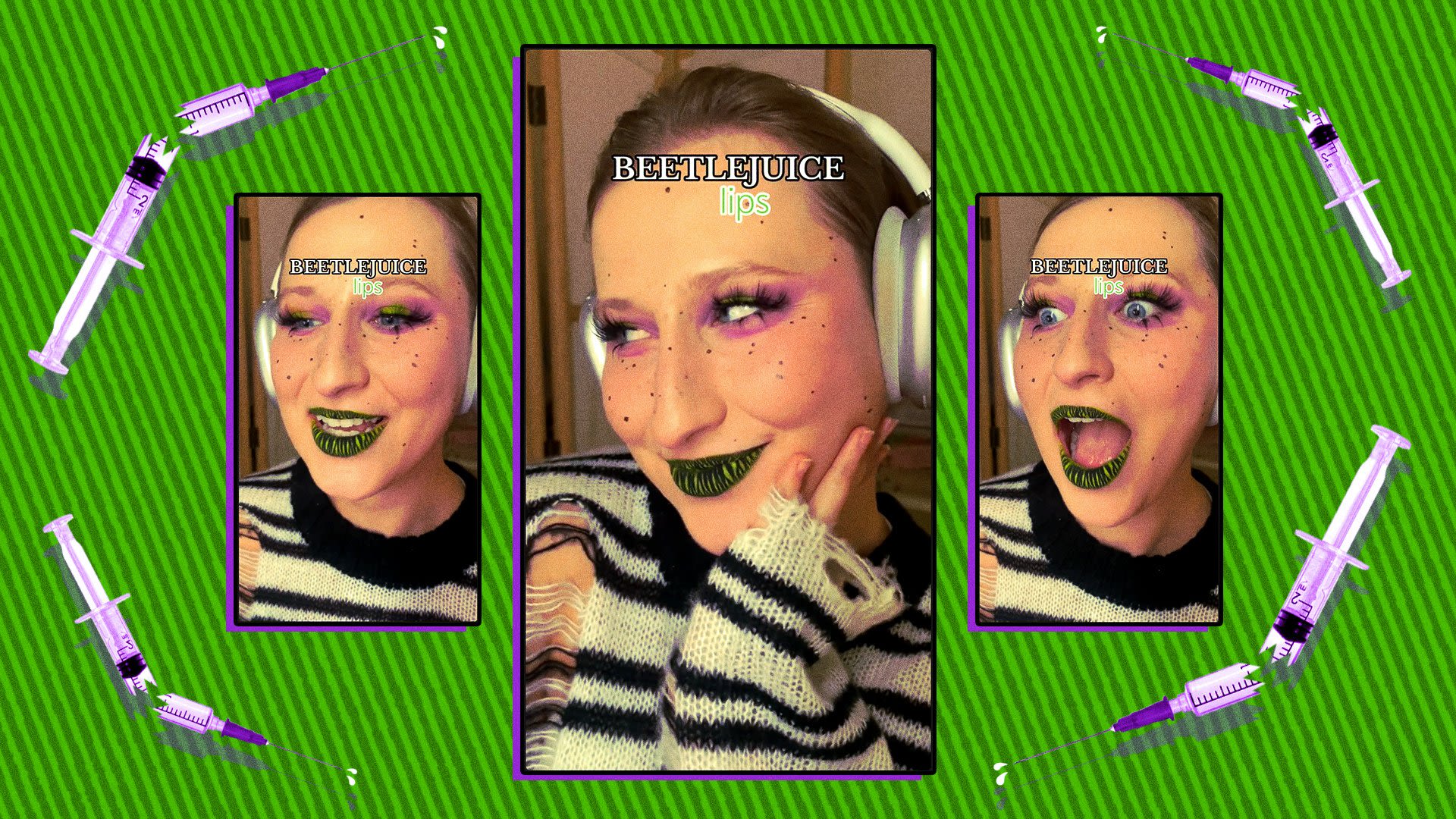 'Beetlejuice lips' TikTok trend celebrates the natural creases of your lips