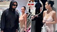 Bianca Censori wears signature see-through look while exploring Tokyo supermarket with Kanye West, his kids