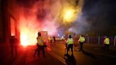 Aston Villa v Legia Warszawa: Police officers injured after clashes involving fans of Polish team outside Villa Park