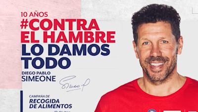 Simeone cumple 10 años luchando contra el hambre