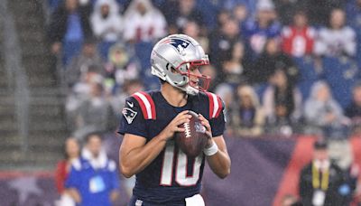 WATCH: Patriots rookie QB Drake Maye completes first pass in NFL career