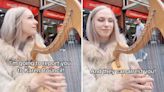 Harpist goes viral for calm reaction to furious passer-by threatening her - Dexerto