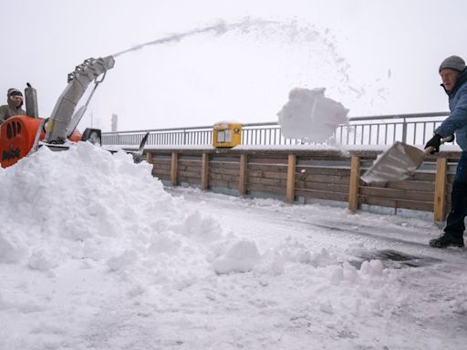 Heavy Snow Hits Alps With Red Alerts for Rain in Central Europe