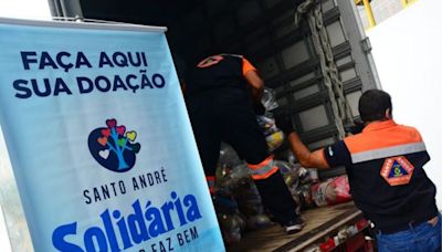 Santo André chega a 27 toneladas de itens doados para o Rio Grande do Sul