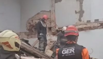 Dos obreros atrapados por el derrumbe de una obra en construcción en Colegiales