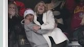 Taylor Swift Lifts Brittany Mahomes off Her Feet While Celebrating Kansas City Chiefs Touchdown
