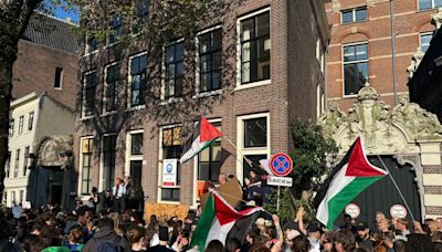 Police break up another protest by pro-Palestinian activists at the University of Amsterdam