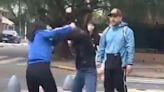 Video: la brutal arenga de un padre a su hija en medio de una pelea con una compañera de colegio